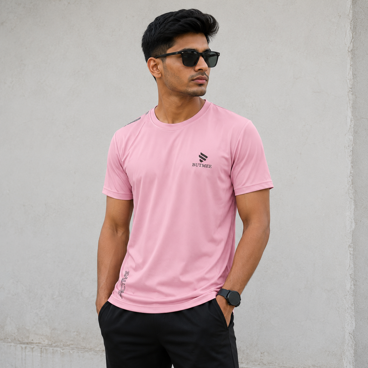 Men regular fit crew neck t-shirt